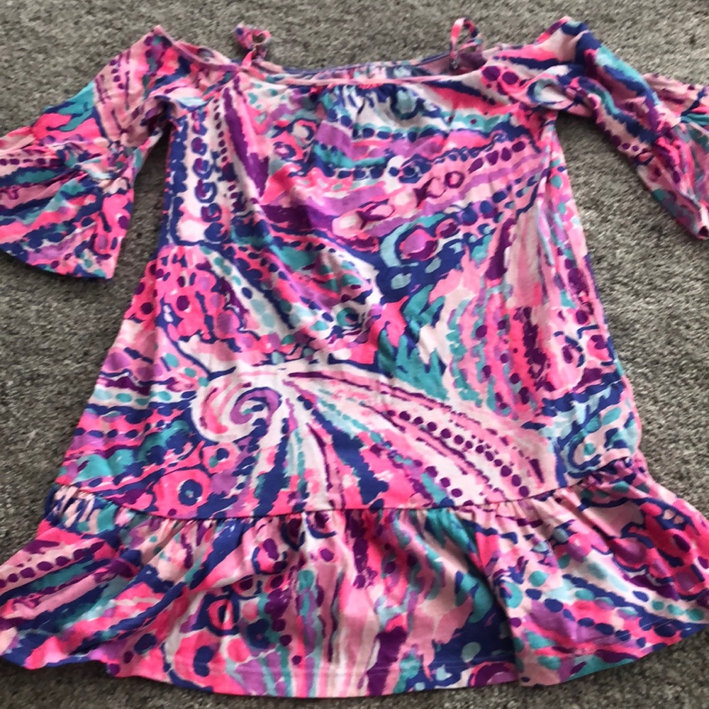 Lilly Pulitzer medium 6 7 girl’s dress EUC